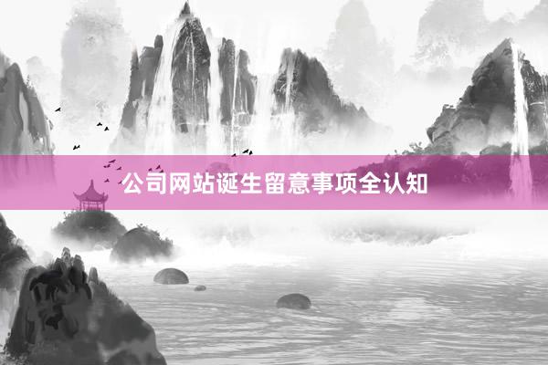 公司网站诞生留意事项全认知