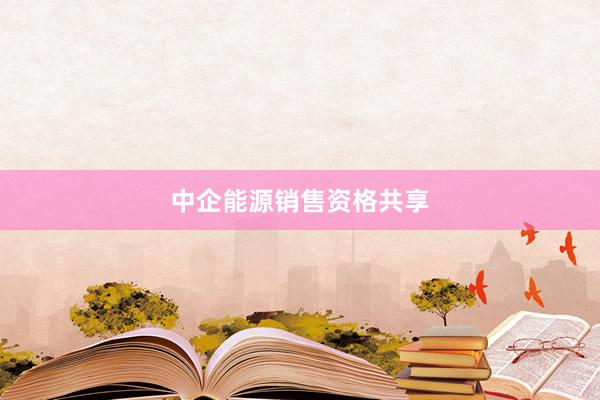 中企能源销售资格共享